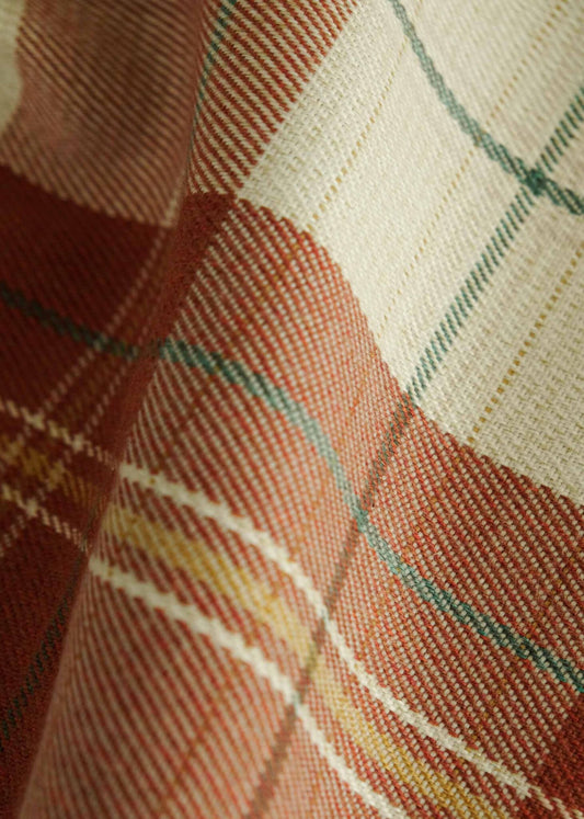 Clan fabric by Coordonné in Clay, flat pattern view