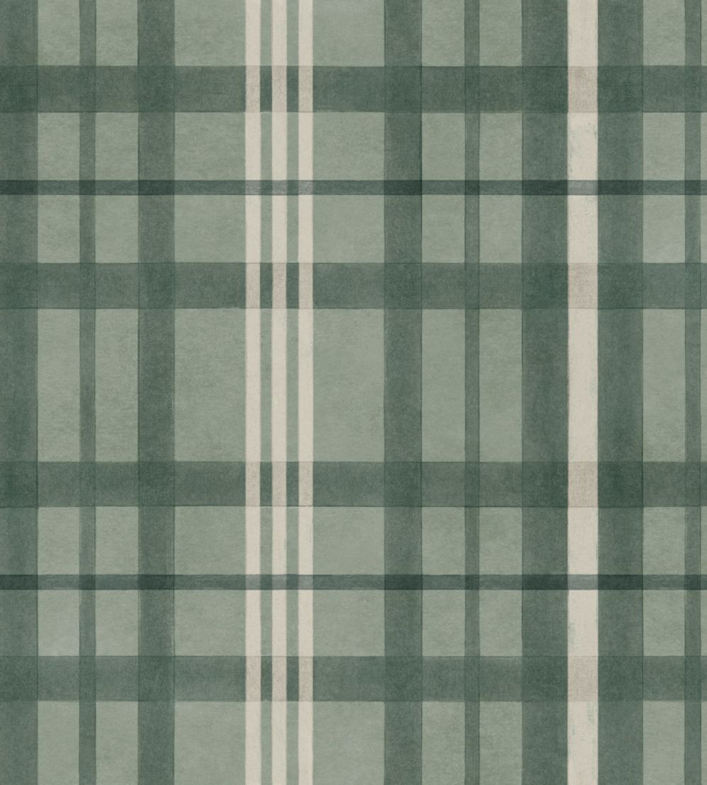 Clans Check Wallpaper by Coordonne Mint