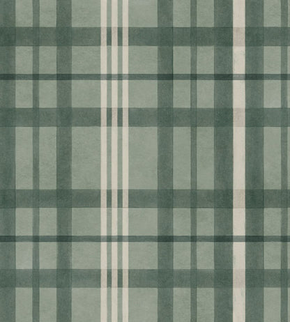 Clans Check Wallpaper by Coordonne Mint