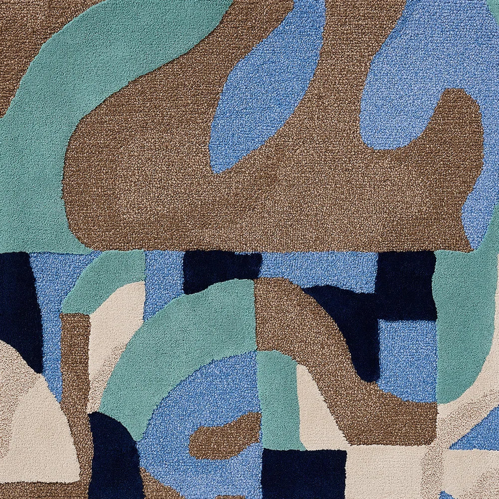 Clapot Rug by Pierre Frey in Aqua (FT561001)