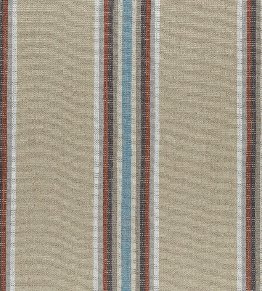 Imani Fabric by Clarke & Clarke Cinnabar/Aqua