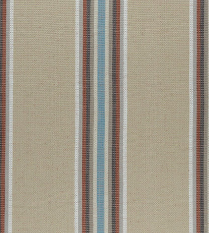 Imani Fabric by Clarke & Clarke Cinnabar/Aqua
