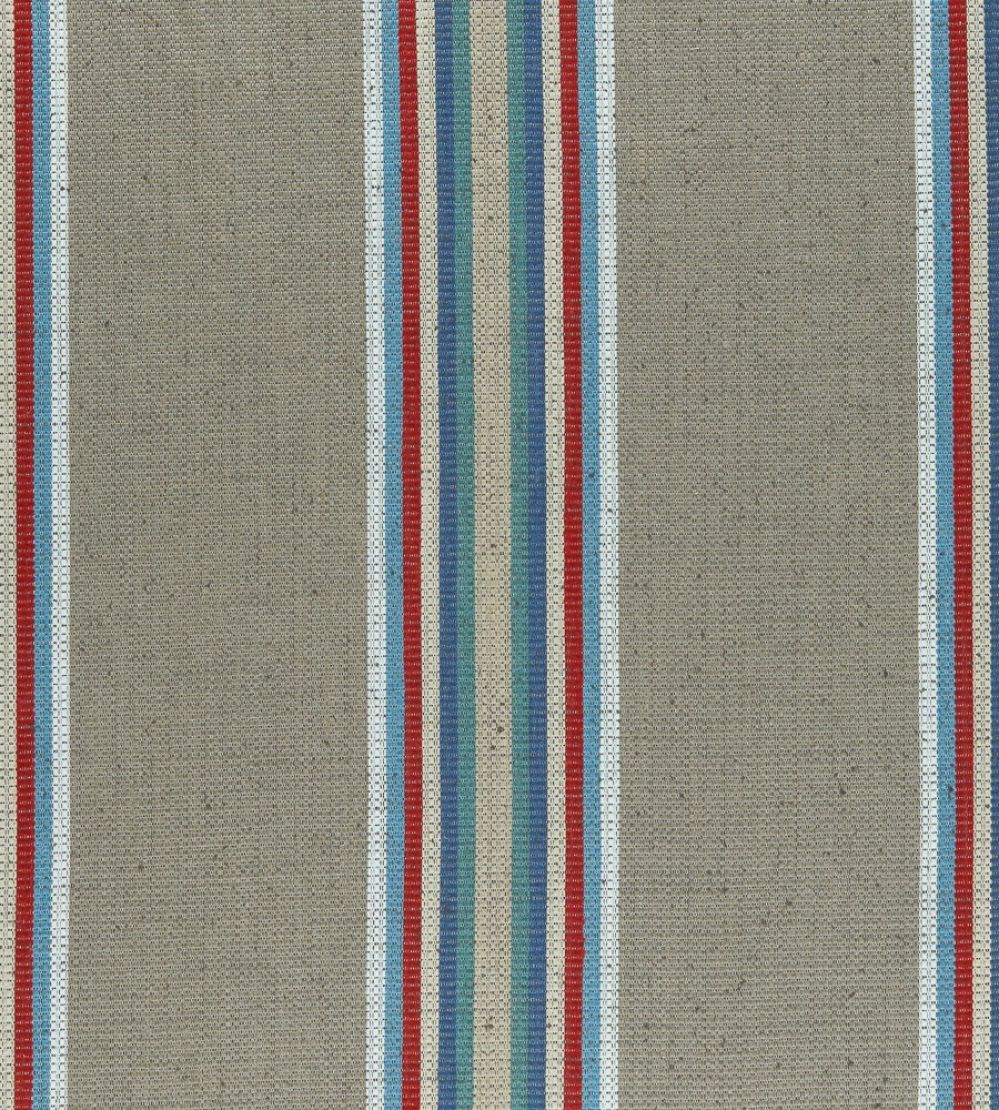 Imani Fabric by Clarke & Clarke Indigo/Red