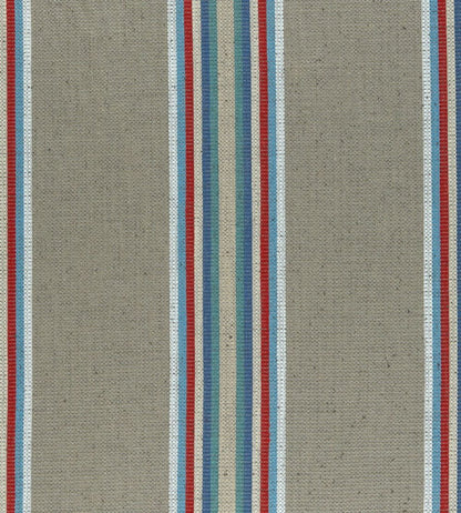 Imani Fabric by Clarke & Clarke Indigo/Red