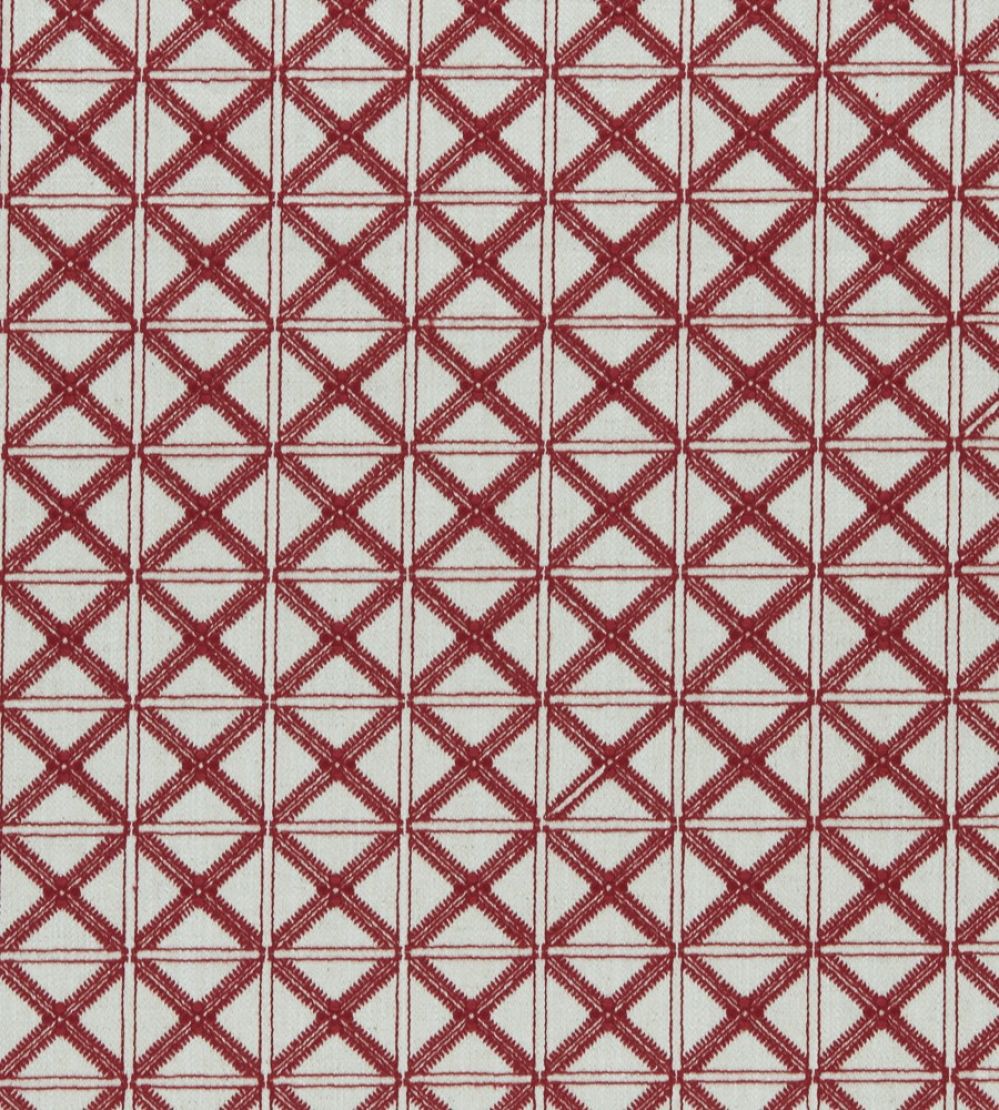 Makenzi Fabric by Clarke & Clarke Red