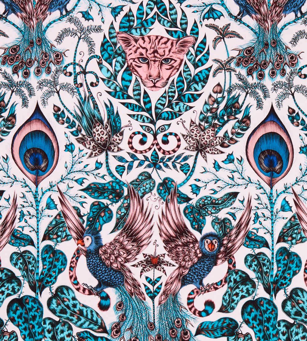 Emma J Shipley Amazon Fabric by Clarke & Clarke Pink