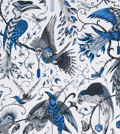 Emma J Shipley Audubon Fabric by Clarke & Clarke Blue