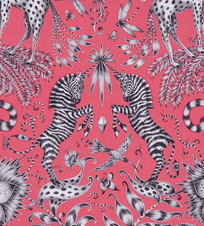 Emma J Shipley Kruger Fabric by Clarke & Clarke Magenta