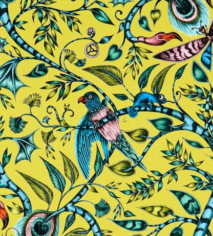 Emma J Shipley Rousseau Fabric by Clarke & Clarke Lime