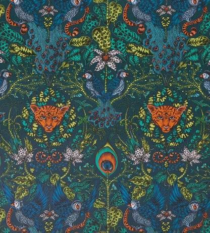 Emma J Shipley Amazon Navy wallpaper by Clarke & Clarke