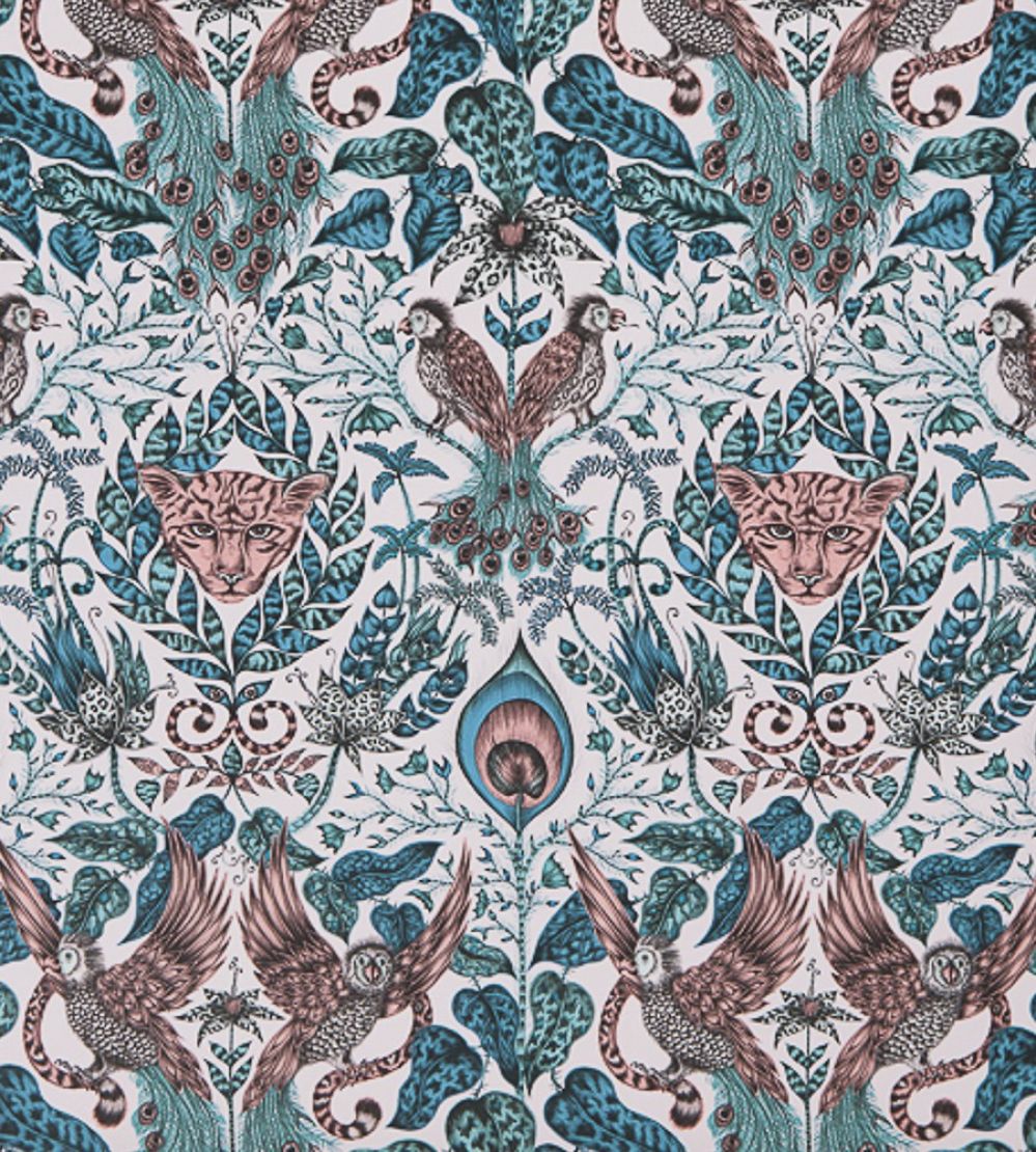 Emma J Shipley Amazon Wallpaper by Clarke & Clarke Pink