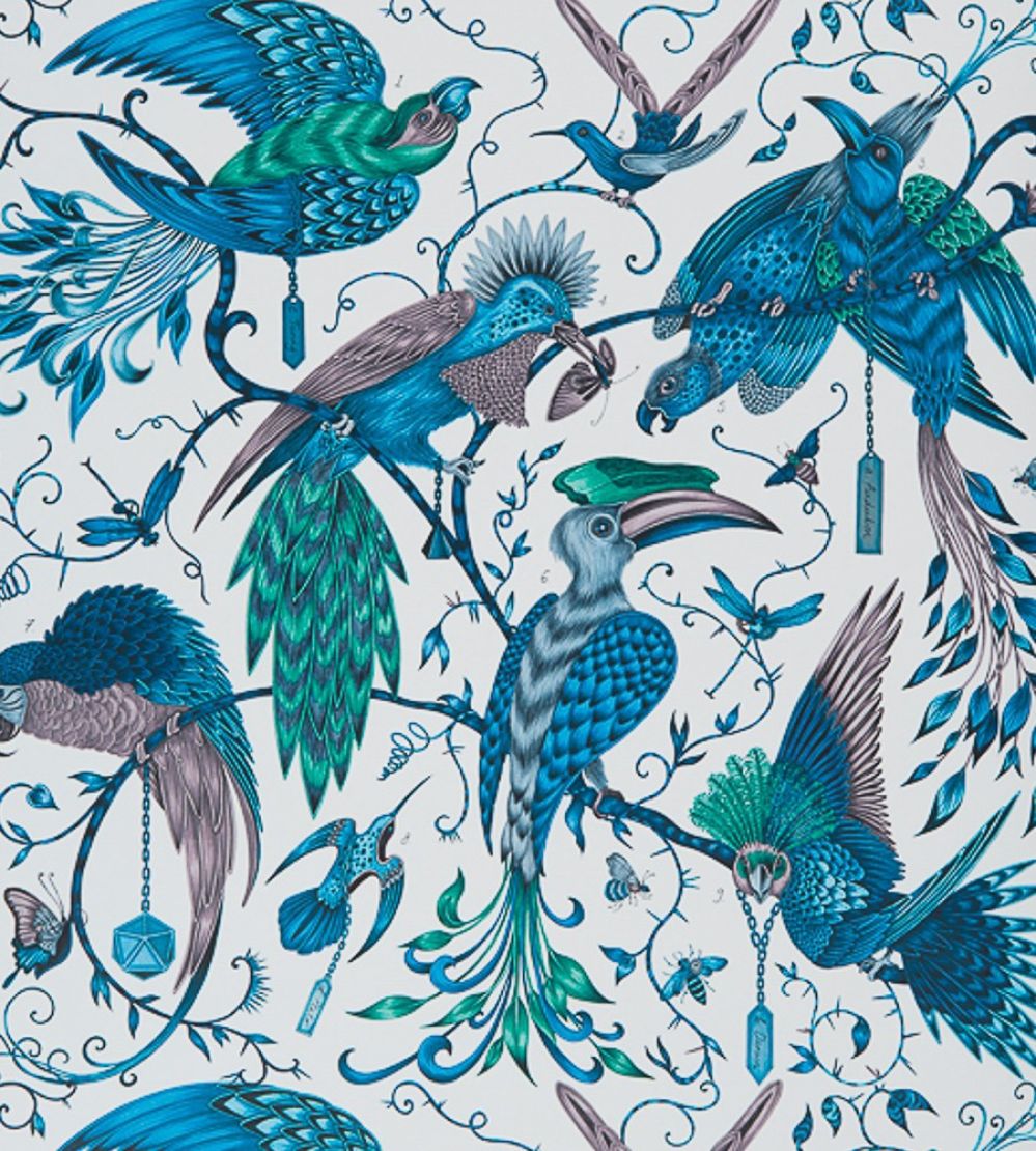 Emma J Shipley Audubon Wallpaper by Clarke & Clarke Jungle