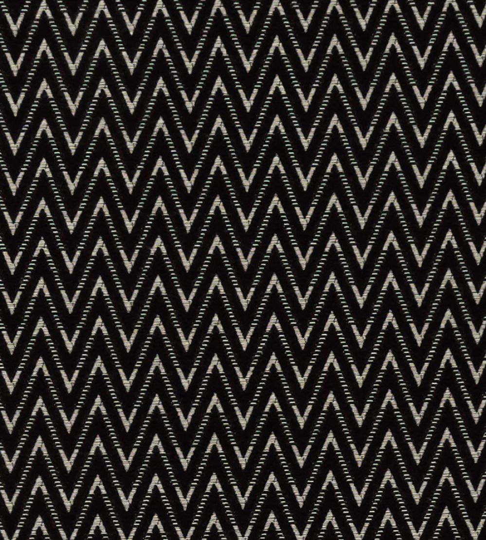 Zion Fabric by Clarke & Clarke Noir