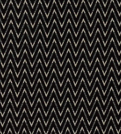 Zion Fabric by Clarke & Clarke Noir