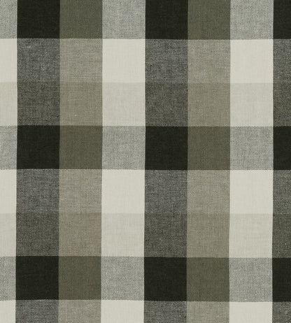 Austin Check Fabric by Clarke & Clarke Charcoal