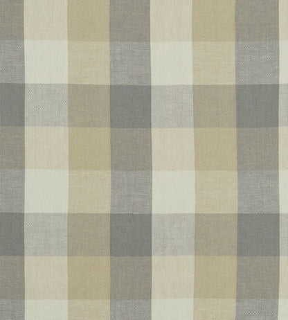 Austin Check Fabric by Clarke & Clarke Natural