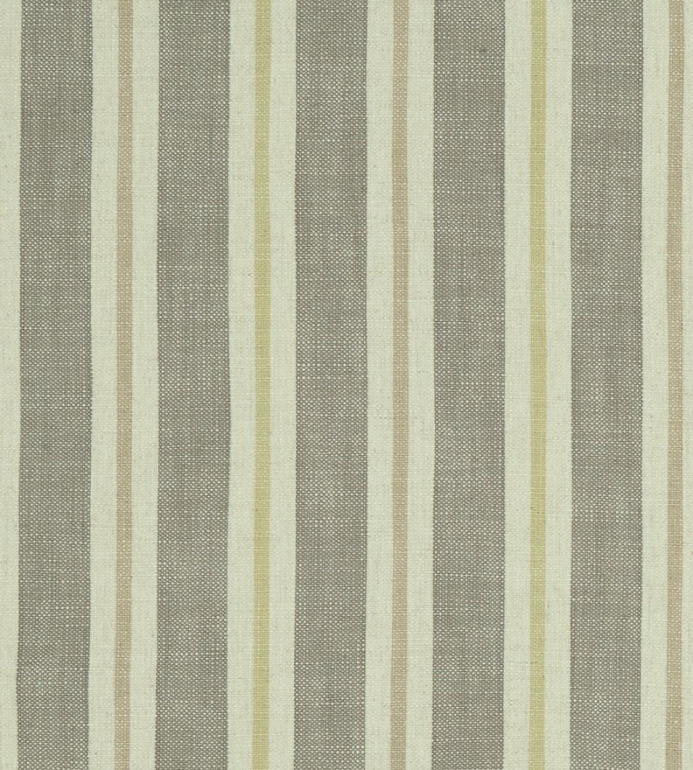 Sackville Stripe Fabric by Clarke & Clarke Citron/Natural