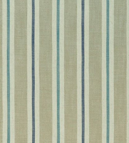 Sackville Stripe Fabric by Clarke & Clarke Eau De Nil/Linen