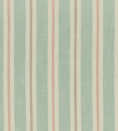 Sackville Stripe Fabric by Clarke & Clarke Mineral/Blush