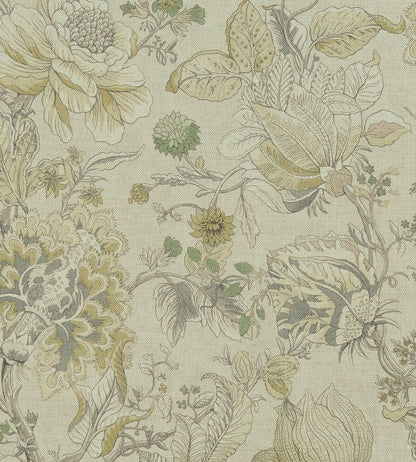 Sissinghurst Fabric by Clarke & Clarke Citron/Natural