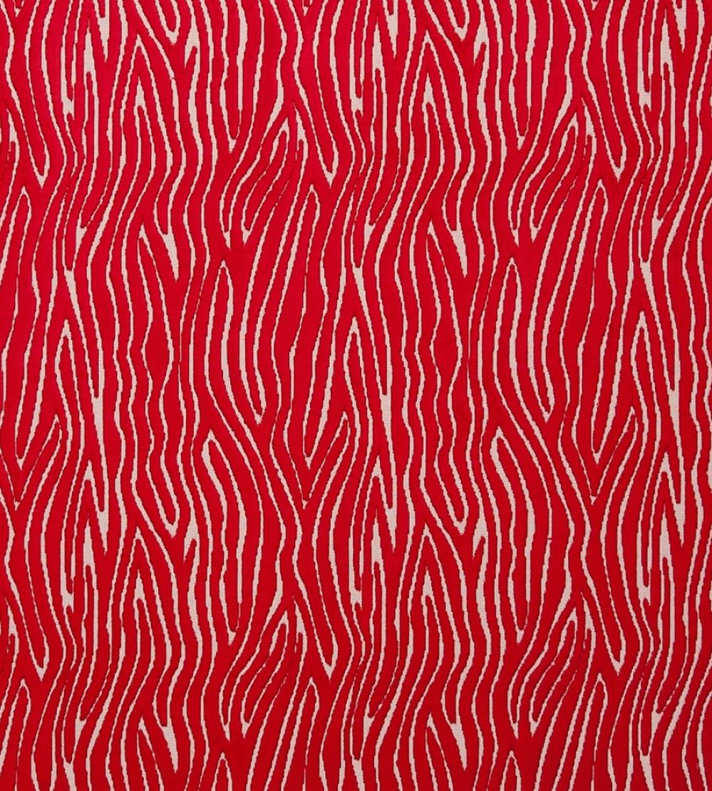 Onda Fabric by Clarke & Clarke Rouge