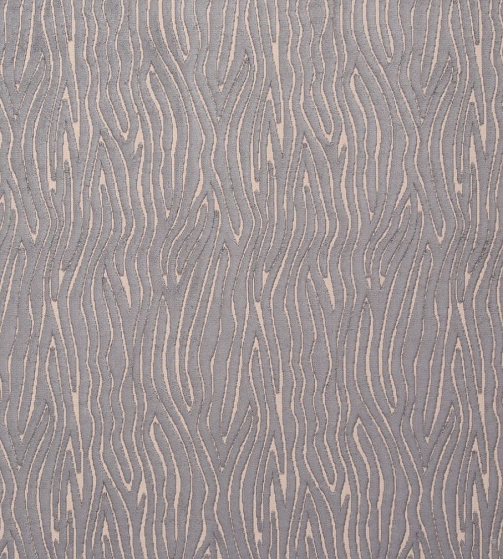 Onda Fabric by Clarke & Clarke Steel