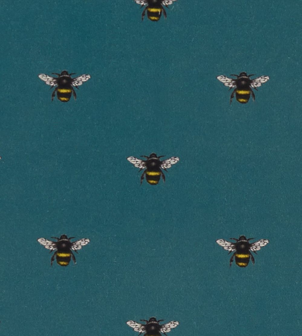 Abeja Fabric by Clarke & Clarke Teal