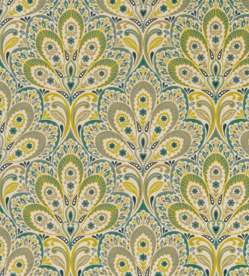 Persia Fabric by Clarke & Clarke Mineral