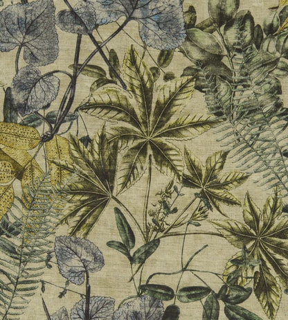 Madagascar Fabric by Clarke & Clarke Mineral / Citron