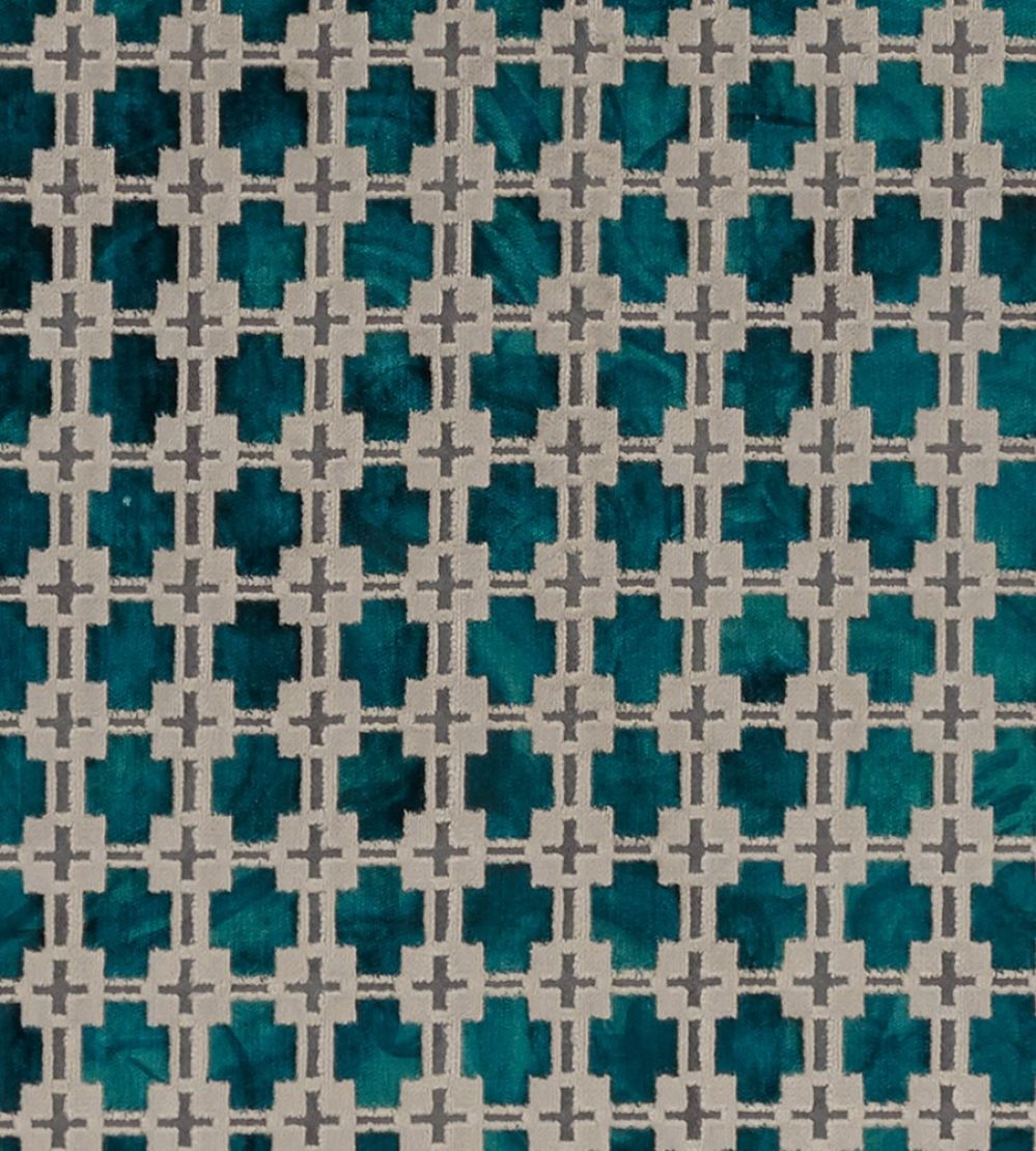 Maui Fabric by Clarke & Clarke Kingfisher