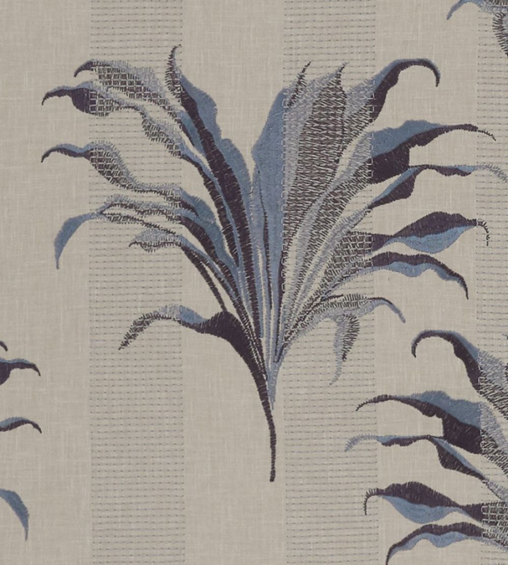 Palma Fabric by Clarke & Clarke Denim / Midnight