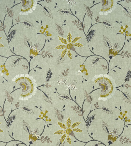 Delamere Fabric by Clarke & Clarke Chartreuse
