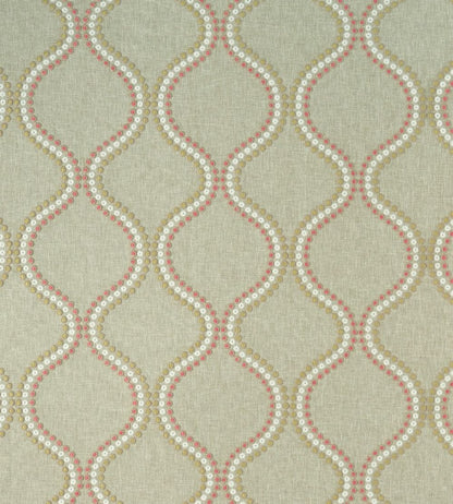 Layton Fabric by Clarke & Clarke Pink / Apple