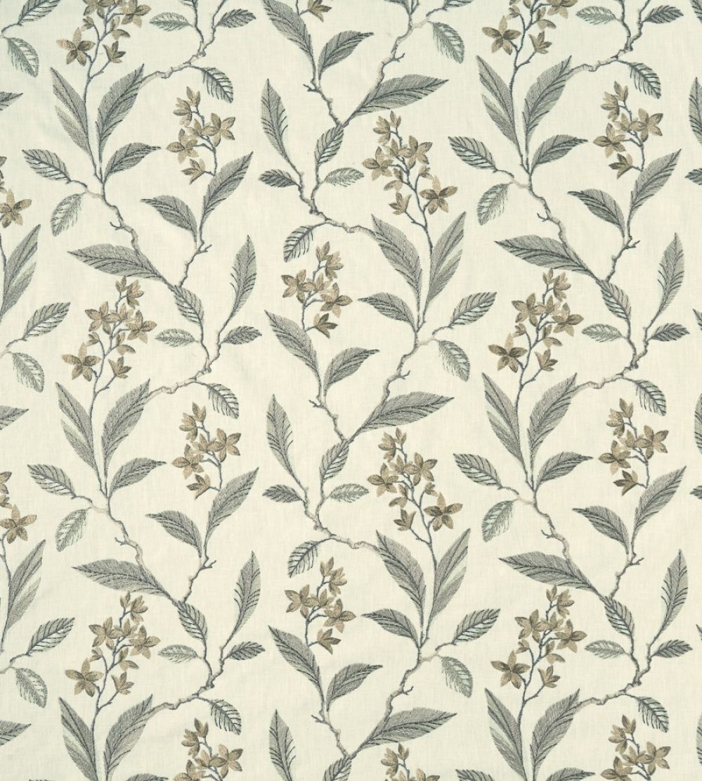 Melrose Fabric by Clarke & Clarke Natural