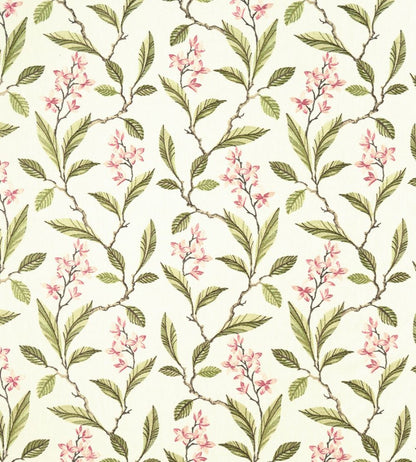 Melrose Fabric by Clarke & Clarke Pink / Apple