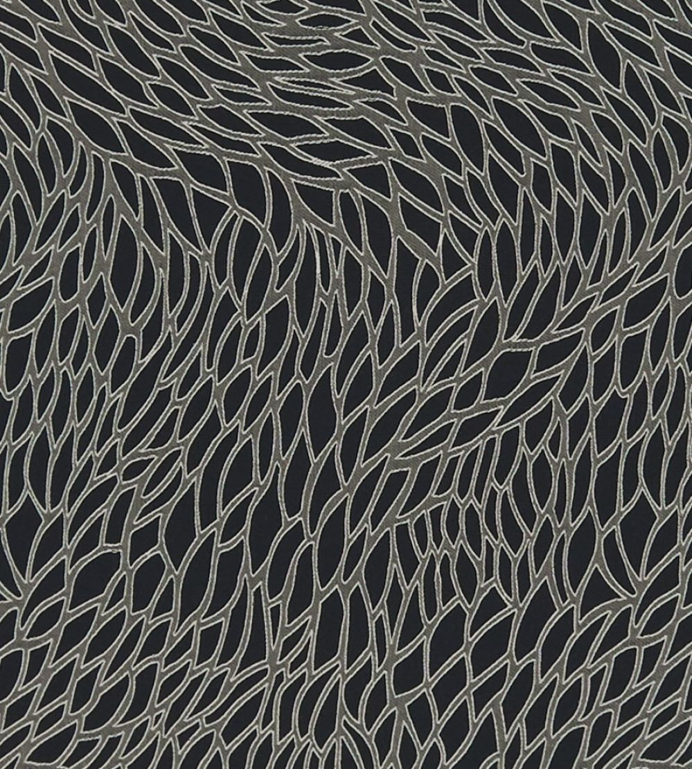 Corallino Fabric by Clarke & Clarke Nero