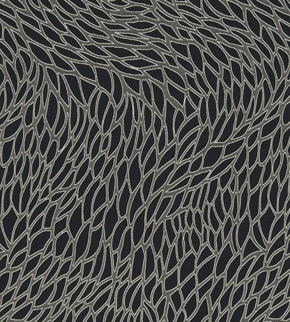 Corallino Fabric by Clarke & Clarke Nero