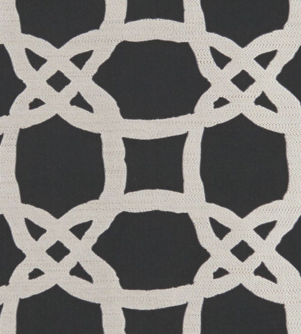 Fascino Fabric by Clarke & Clarke Nero