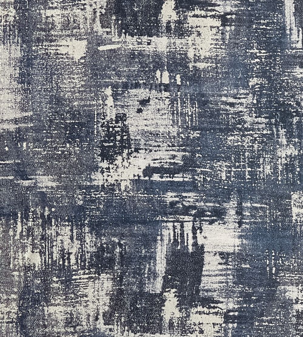Tessellati Fabric by Clarke & Clarke Midnight/Gilver