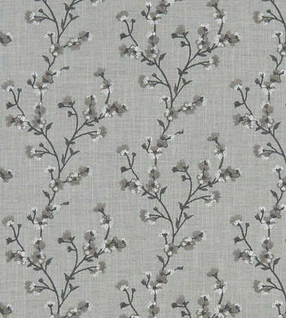 Blossom Fabric by Clarke & Clarke Charcoal