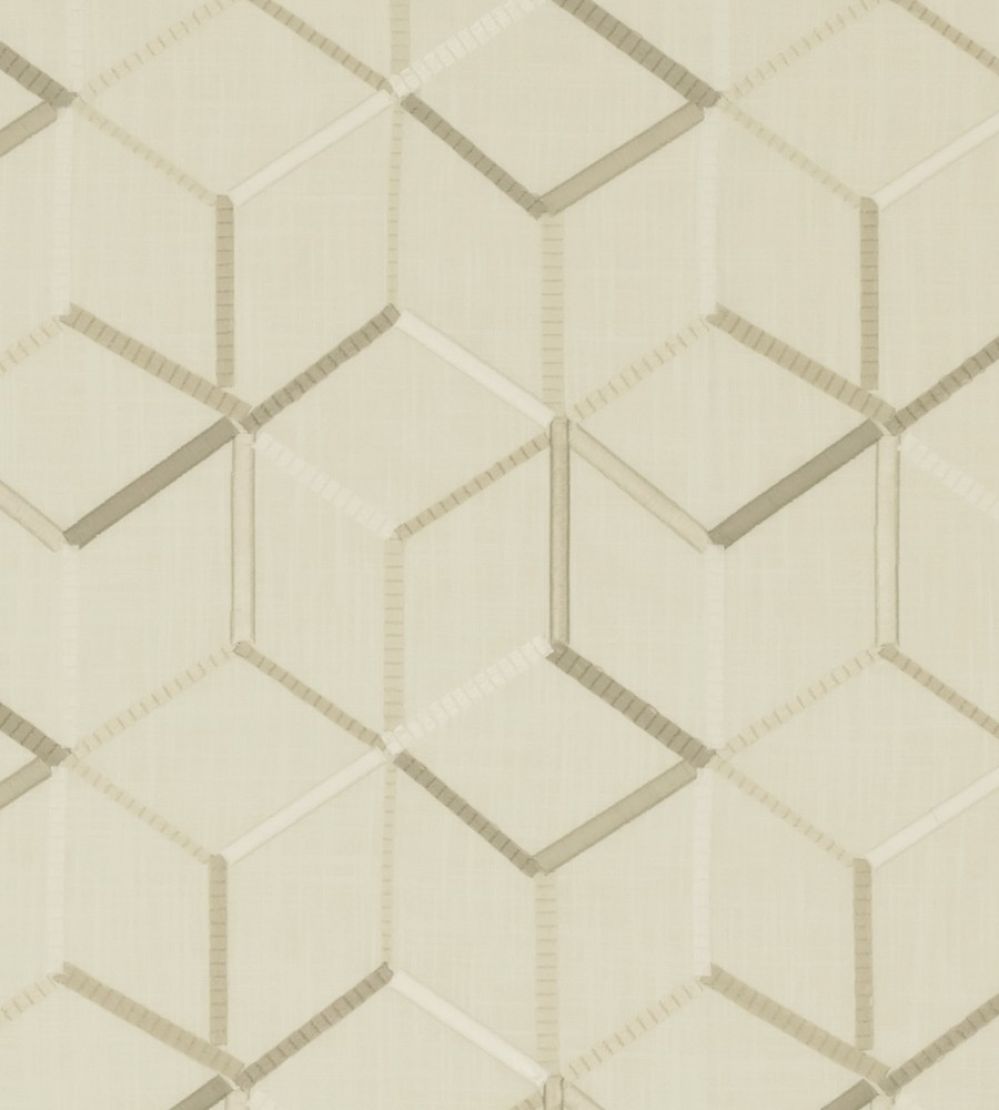 Linear Fabric by Clarke & Clarke Ivory