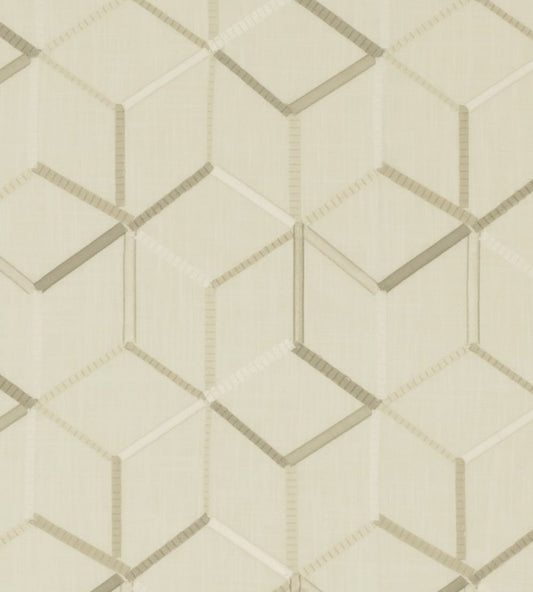 Linear Fabric by Clarke & Clarke Ivory