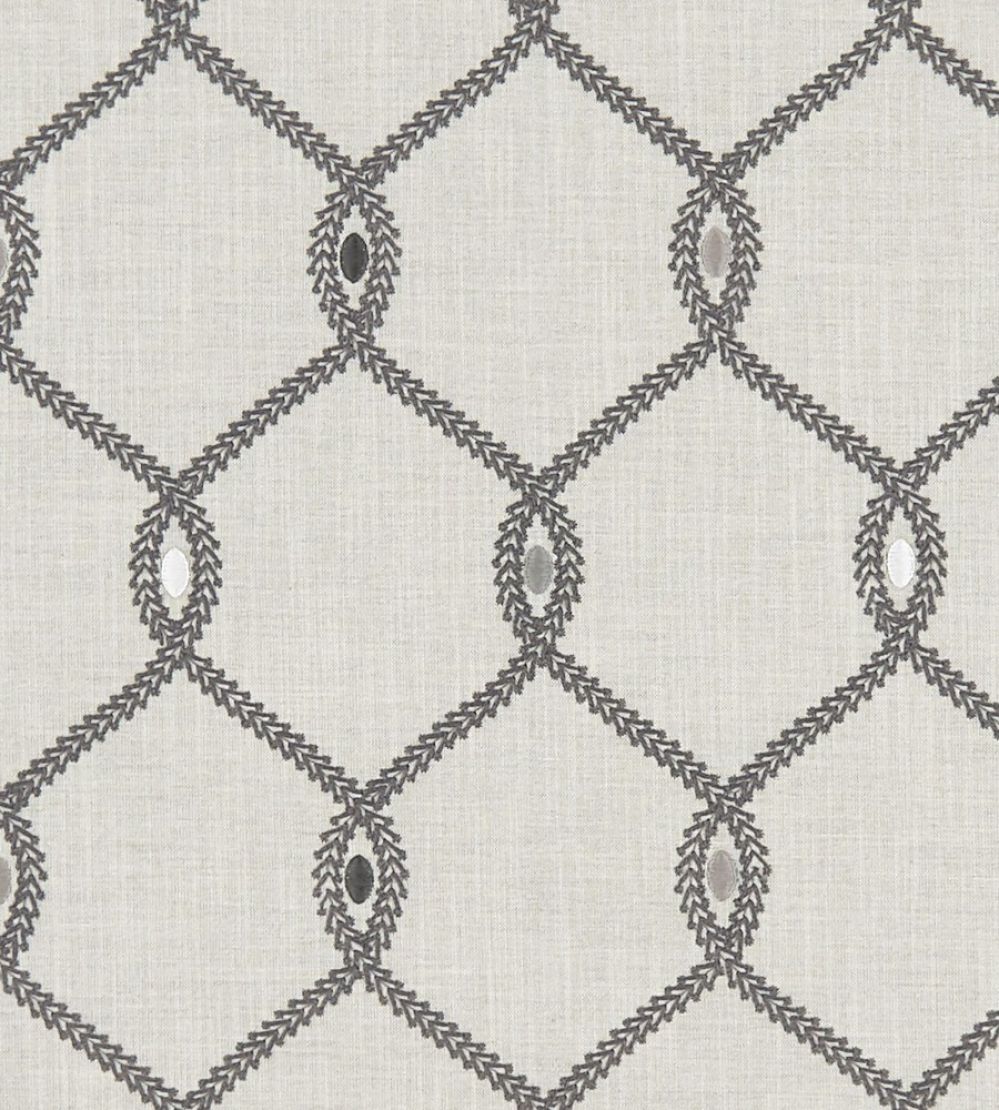 Opus Fabric by Clarke & Clarke Charcoal