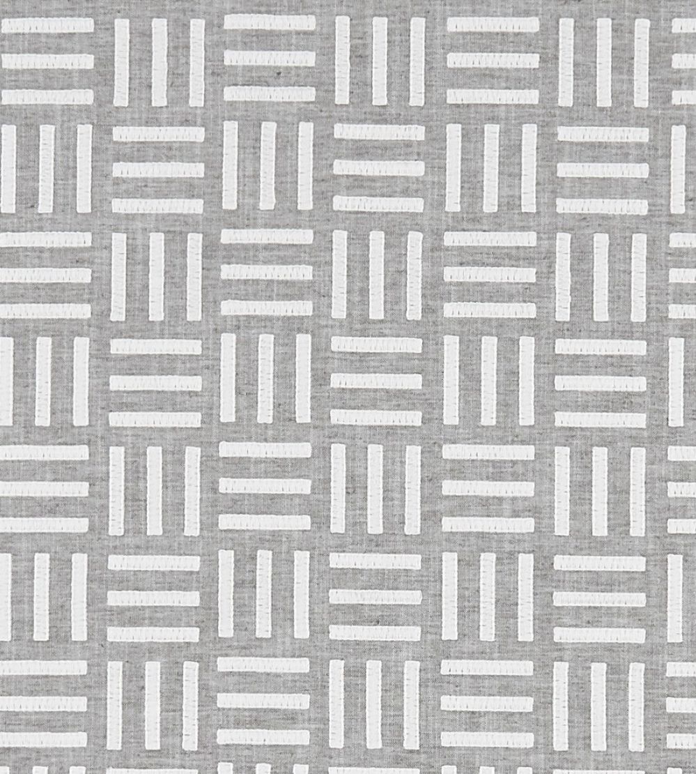 Parallel Fabric by Clarke & Clarke Charcoal