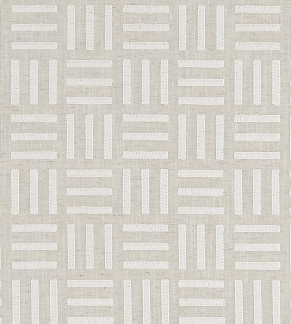 Parallel Fabric by Clarke & Clarke Ivory
