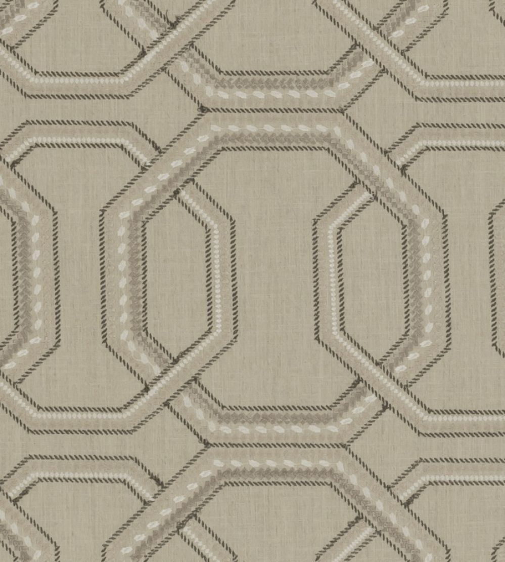 Repeat Fabric by Clarke & Clarke Linen