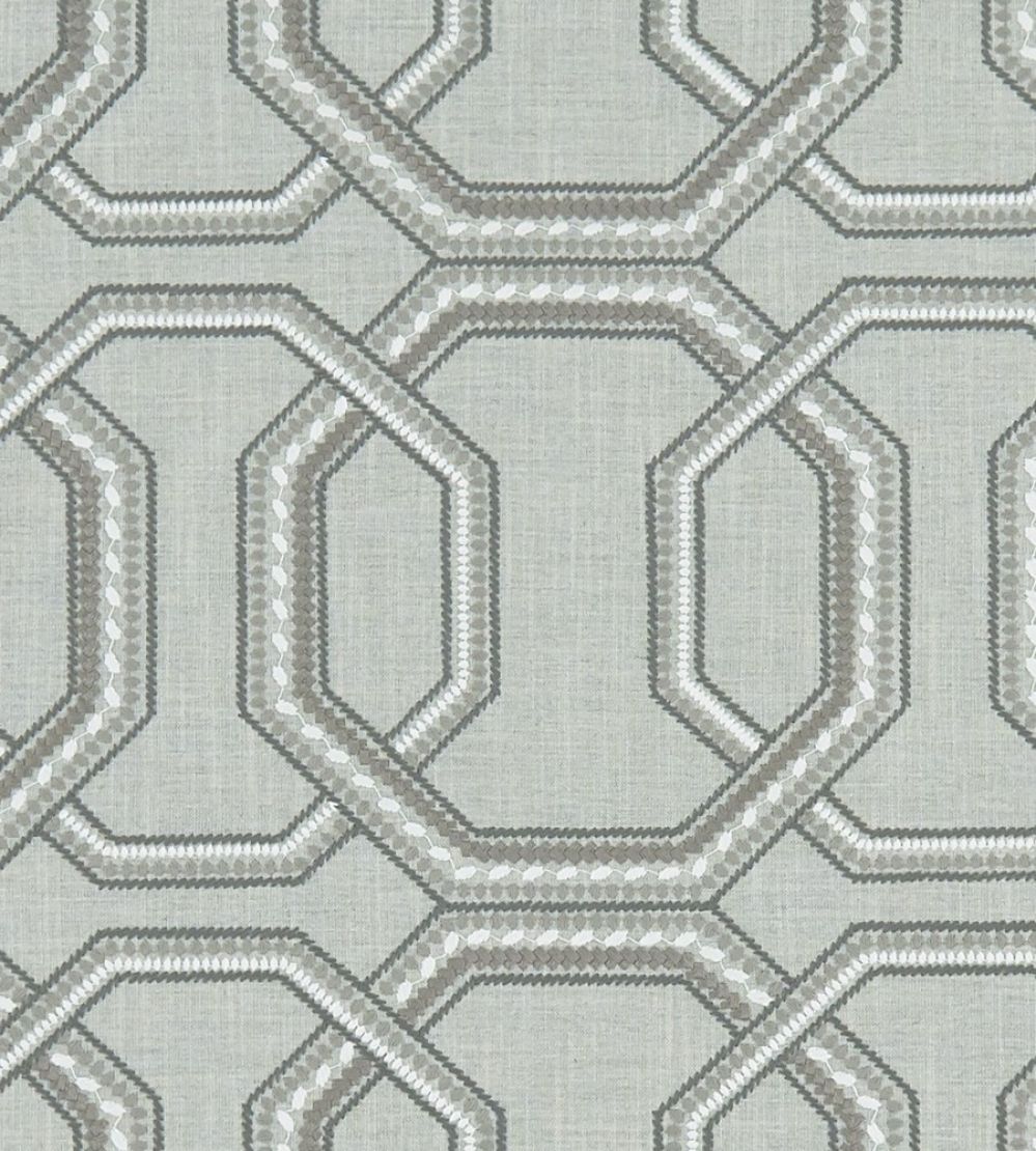 Repeat Fabric by Clarke & Clarke Silver