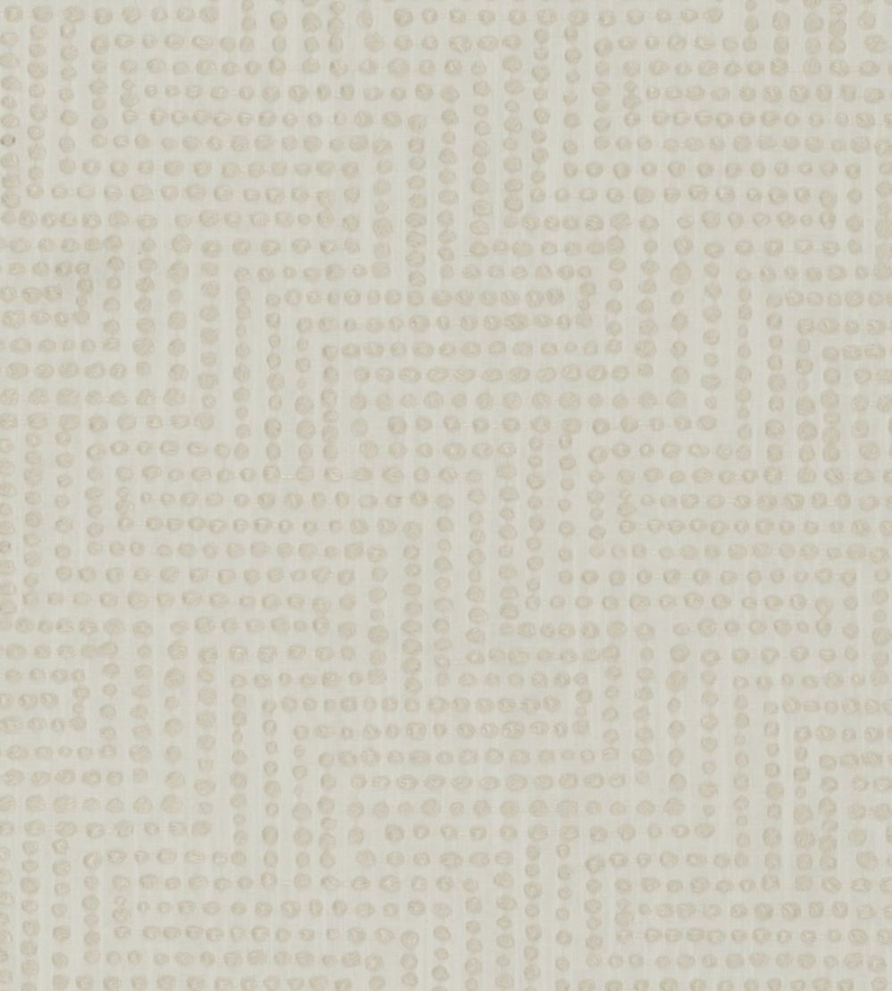 Solitaire Fabric by Clarke & Clarke Ivory