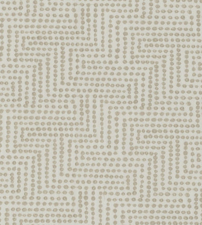 Solitaire Fabric by Clarke & Clarke Ivory/linen