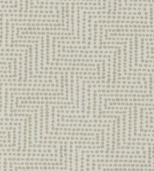 Solitaire Fabric by Clarke & Clarke Ivory/linen